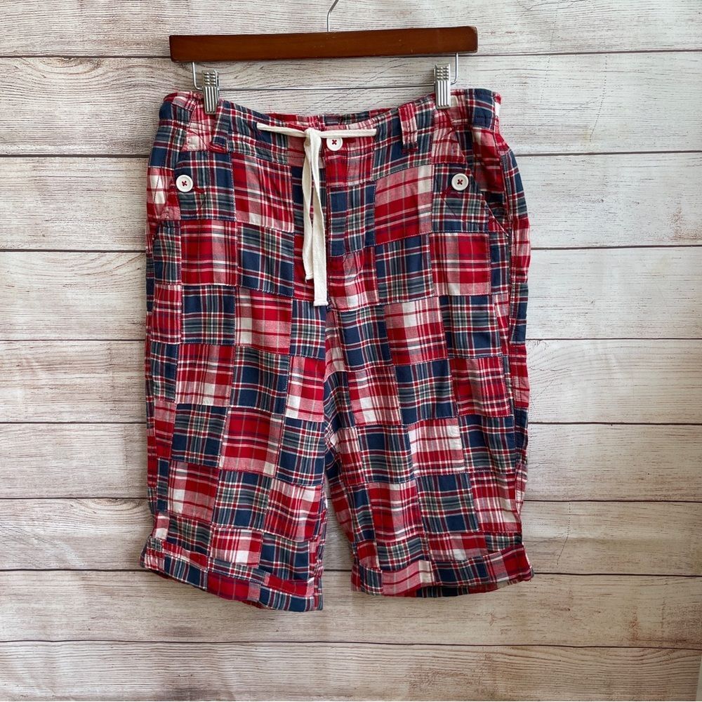 KIM ROGERS MADRAS PATCHWORK CAPRIS